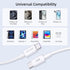 60W USB C to C Fast Charging Cable High Power Fast Charger Cord Compatible with 15 iPhone Series, 4FT Cable Daily Charging for Home Office...