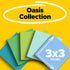 Post-it 100% Recycled Paper Super Sticky Notes, 2X The Sticking Power, 3x3 in, 12 Pads, 70 Sheets/Pad, Oasis Collection (654R-12SST)...