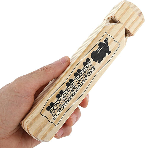 Train Whistle Noisemakers 4 Tone Solid Wooden Train Whistle Noisemakers Train Toy Slide Whistle Noisemakers for Adults Birthday Party Favors Carni...