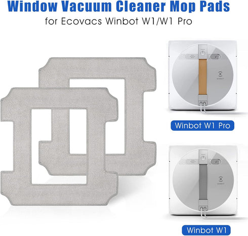 8 PCS Washable Mop Cloths Cleaning Rag for Ecovacs Winbot W1/W1 Pro Window Vacuum Cleaner Robot Replacement...