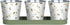 Bee Print Herb Pots with Tray | for Windowsill or Balcony | Indoor or Outdoor Use...