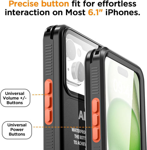 ???????????????? ?????????? Underwater Screen Touchable Shootable, IP68 Waterproof Dustproof Phone Case Pouch for iPhone 12 13 14 15 Pro Under Wat...