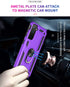 for Samsung Galaxy S21 Plus 5G Case with HD Screen Protectors, Androgate Military-Grade Metal Ring Holder Kickstand 15ft Drop Tested Shockproof Co...