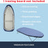 12.5 X 30 inch Smart Table top Ironing Board Cover and Pad with Standard Size, Fits Small, Mini Board, Easy Placement, Extra Thick Padding, Elasti...
