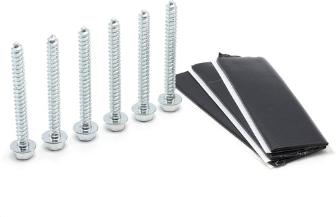 THE CIMPLE CO Pitch Pad Kit - Zinc - Grade 5 Steel Lag Bolts (6) and Mastic Pads (3) for Roof Antennas, TV Mounts, Tripods, and Satellite Dish Ins...