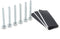 THE CIMPLE CO Pitch Pad Kit - Zinc - Grade 5 Steel Lag Bolts (6) and Mastic Pads (3) for Roof Antennas, TV Mounts, Tripods, and Satellite Dish Ins...