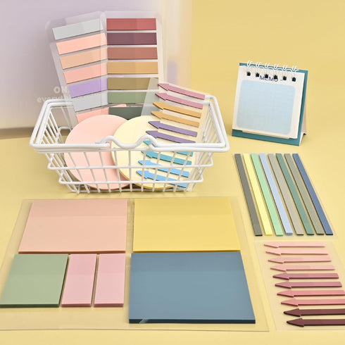 1180Pcs Transparent Vintage Sticky Notes, Waterproof Writable See-Through Highlighter Strips Translucent Index Page Tabs Clear Stickers for Home, ...