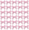 7Rainbows 50pcs Boutique Mini Pink Gingham Ribbon Bows Appliques DIY Craft for Sewing Scrapbooking Wedding and Gift...