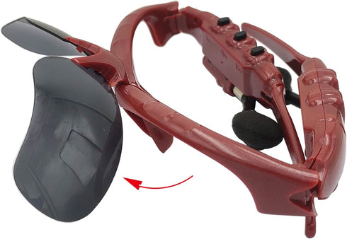 Wireless Bluetooth Sunglasses Anti-ray Stereo 4.1 Music Bluetooth Headphones for Men Support Both Headset and Hands-free for All Kinds of Cell Pho...