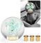 EZAUTOWRAP Flower Green Auto Car Shift Knob Round Ball Weighted Manual Gear Stick Shifter Adapter JDM Universal...