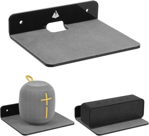 TXEsign Wall Shelves Speaker Shelves 2 Pack, Small Wall Shelves Speaker Mount for Bluetooth Speaker, Webcam, Cell Phones, Toy Display Shelf Acryli...