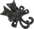 HOMSFOU 2pcs European Classical Cast Iron Cat Hook Wall Mount Hook Decorative Coat Hook Single Hook Hanger Retro Wall Hooks Wall Key Holder Cat Co...