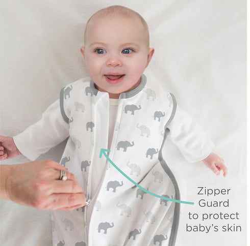 Amazing Baby Cotton Sleeping Sack, Wearable Blanket with 2-way Zipper, Pink Tiny Zebras, Medium (6-12 mo)...