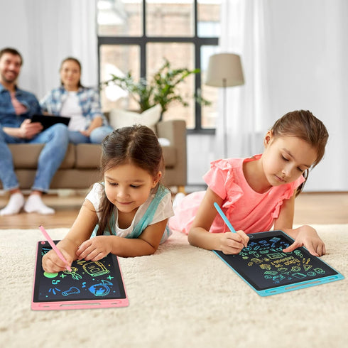 LCD Writing Tablet, 2 Packs Drawing Pads for Kids 3 4 5 6 Years Old 8.5 Inch Colorful Lines Doodle Scribble Boards Educational Toys for Boys Girls...