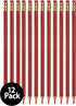 Manaloom Grading Checking Erasable Pencils, Pre-Sharpened #2 HB Red Pencils, With Eraser Tops - 12-Pack...