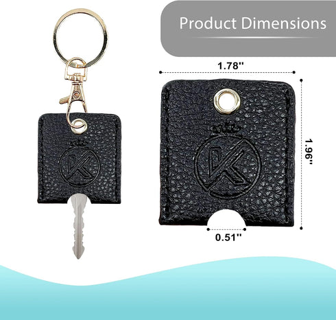 Soft Leather Key Sleeve, Key Covers, 3pcs Keychain Key Fod Protector for Broken Keys Car Keys...