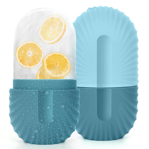 Ice Roller for Face, Silicone Ice Face Roller, Cube Ice Roller for Face and Eye, Facial Beauty Ice Roller Skin Care Tools, Brighten Skin Enhancing...