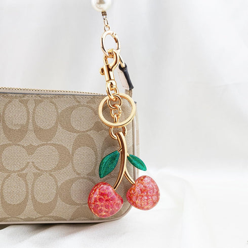 Cherry Bag Charms Purse Charms For Handbags Cute Cherry Keychain Accessories Gifts For Women Teen Girls Purse Cherms For Handbags Cherry Charm Che...
