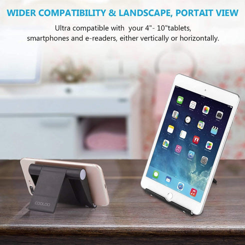 Cell Phone Stand Multi-Angle,?2 Pack? Tablet Stand Universal Smartphones for Holder Tablets(6-11"), e-Reader, Compatible Phone XS/XR/8/8 Plus/7/7 ...