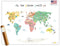 Oh the Places you'll Go Illustrated Kids World Map (24x17”) - Vibrant Educational World Map for Kids Wall Decor with Global Animals and Landmarks...