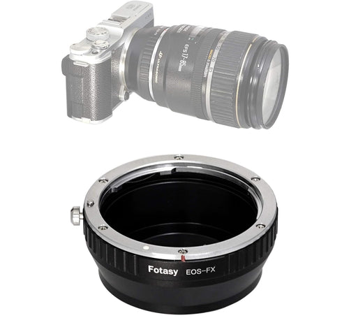 Fotasy Manual Cannon EF EF-S Lens to Fuji X Adapter, EOS EF to X Mount Adapter, Compatible with Fujifilm X-Pro1 X-Pro2 X-Pro3 X-E2 X-E3 X-A10 X-T1...