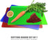 Fotouzy Plastic Cutting Boards for Kitchen, Flexible Cutting Mats Set of 7, BPA-Free, Non-Porous, Dishwasher Safe, 15x12 In, 7 Translucent Colors...