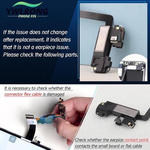 Earpiece Speaker for iPhone 11 Pro Ear Speaker Replacement for iPhone 11 Pro Speaker Replacement Light Proximity Sensor Flex Cable Earphone Speake...