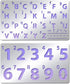 Metal Number Alphabet Stencils Mixed Letter Number Stencils Stainless Steel Number Alphabet Template for Painting Wood Carving Drawings Woodburnin...