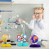 Fainne 9 Pieces Science Party Decorations Science Theme Honeycomb Centerpieces 3D Table Decorations Table Toppers for Science Party Chemistry Part...