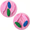2 Pcs Pink Silicone Feather Mold, Silicone Soap Mold 3D Baking Molds for Cupcake Fondant Chocolate, Pudding, Soap, Ice Cube, Cake Cupcake Decorati...