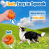 Squeaky Dog Toys for Medium Dogs, Soft Latex Squeaky Dog Balls, Smile Dog Squeaky Toys, Dog Toys Balls for Medium Dogs 6pcs Round Balls for Corgi,...