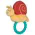 Mary Meyer Soft Baby Rattle with Soothing Teether Ring, 6-Inches, Skippy Snail...
