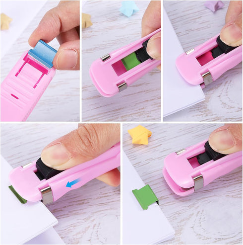 PATIKIL 4.5" x 1" Clam Clip Dispenser, 2 Set Binder Clam with 100 Pcs Clips for Binding Paper, Files, Office Documents, and Food Sealing, White & ...