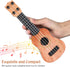 Kisangel 1pc Wooden Kids Ukulele Toy Toddler Guitar Classical Instrument Ukulele Musical Toy for Preschool Children ( Light Brown )...