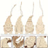 32 Pcs Gnome Wooden Hanging Ornaments, Unfinished Wood Cutouts Slices Elf Paintable Christmas Ornaments with Rope for Various Festivals DIY Craft ...