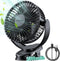 Clip on Fan, 5000mAh USB Charging Portable Battery Fans, 6Inch Quiet USB Personal Desk Fan, 3 Speeds, 720° angle adjustment, Small Stroller Fan fo...