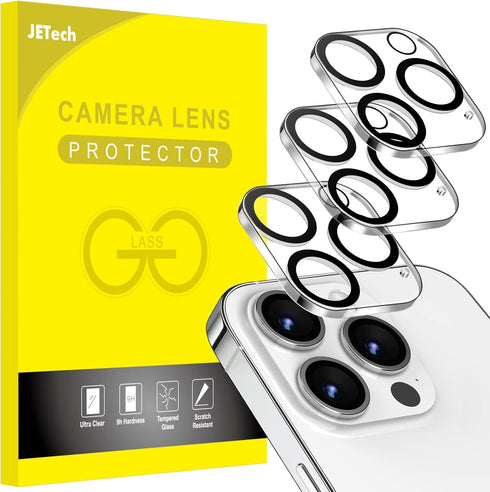 JETech Camera Lens Protector for iPhone 14 Pro 6.1-Inch and iPhone 14 Pro Max 6.7-Inch, 9H Tempered Glass, Anti-Scratch, Case Friendly, Does Not A...