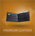Leatherboss Leather Boys Slim Compact Flap Id Coin Pocket Bifold Wallet with debit credit card holder, Black...