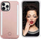 Selfie Illuminate LED Light Up Case for iPhone 13 Pro Max - Rechargeable Back and Front Illuminated (Rose Gold)...