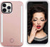 Selfie Illuminate LED Light Up Case for iPhone 13 Pro Max - Rechargeable Back and Front Illuminated (Rose Gold)...