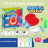 Bubble Wand Racket Set, 9PCS Bubble Wand Toys with Soft Bubble Racket/Bubble Solution/Tray, Funny Bubble Making Machine Educational Kids Interacti...