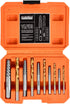 10-Piece Screw Extractor and Left Hand Drill Bit Set, Bolt Extractors, for Removing Broken Studs, Bolts, Socket Screws, and Fittings...