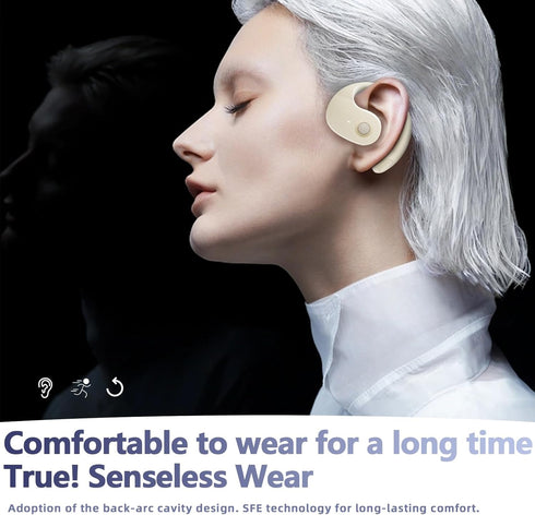 URIZONS Ball Shape Earhook TWS Gaming On Ear Earbuds Wireless Earphones - Low-Latency with charging case Bluetooth Over Ear Headphones TWS Headset...