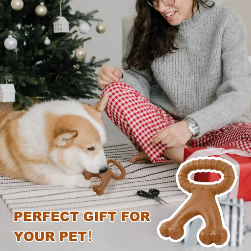 Dog Chew Toys for Aggressive Chewers Chew Toys for Large/Medium/Small Dogs Durable Interactive Dog Chew Toys Beef Flavor Chew Toys...