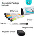 12x8 inch - Small White Board - Magnetic whiteboard - Magnetic Dry Erase Board - Fridge whiteboard - Refrigerator whiteboard - White Board for Fri...