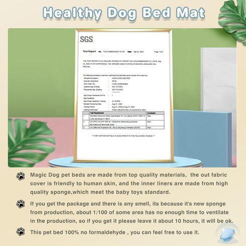 Magic Dog Random Color Medium Dog Bed Dog Crate Bed Crate Pad, Super Soft Pancake Style Dog Bed Mat Kennel Pad for Dogs, Ideal for Pet Beds Machin...