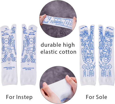 Broman Reflexology Socks with Acupressure Pen with Gua Sha End,Foot Pain Relief Remedy,Men's Size...