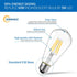 ANWIO Dimmable Vintage LED Edison Bulbs, 5W, Equivalent 60W, 500lm, Warm White Light 2700K, 80+ CRI, ST21 Antique LED Filament Bulbs, E26 Medium B...