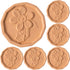 6 PCS Brown Sugar Saver Terracotta Brown Sugar Keeper Brown Sugar Softener Brown Sugar Container Disc for Food Storage Containers Reusable & Food ...