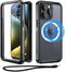 Beeasy for iPhone 15 Pro Case Waterproof for MagSafe 360 Degree Outdoor Protective Case with Screen Protector Waterproof Phone Case Dustproof Shoc...